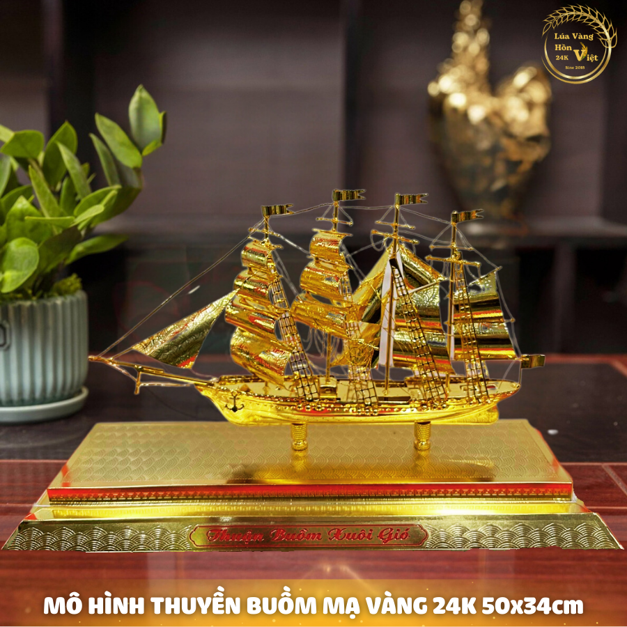 THUYỀN BUỒM ĐẾ ĐỒNG 50x32cm_thumbnail_0