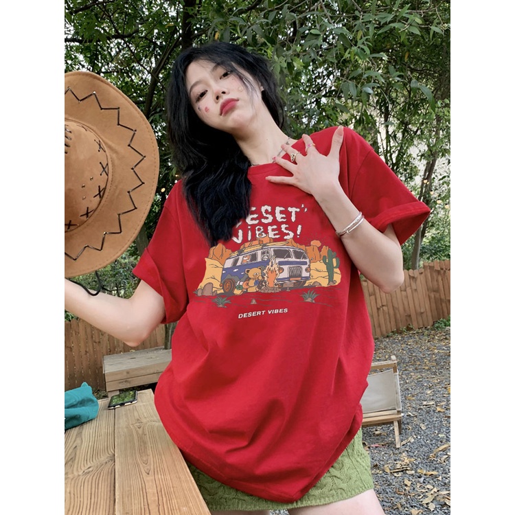 Áo thun nữ tay lỡ form rộng đẹp chất vải cotton mềm mại local brand Miucho AT298 in graphic_thumbnail_2