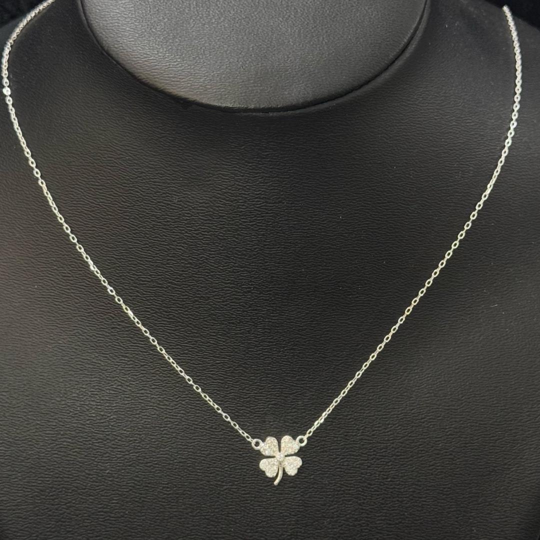 Vòng cổ bạc ý cỏ 4 lá_thumbnail_3