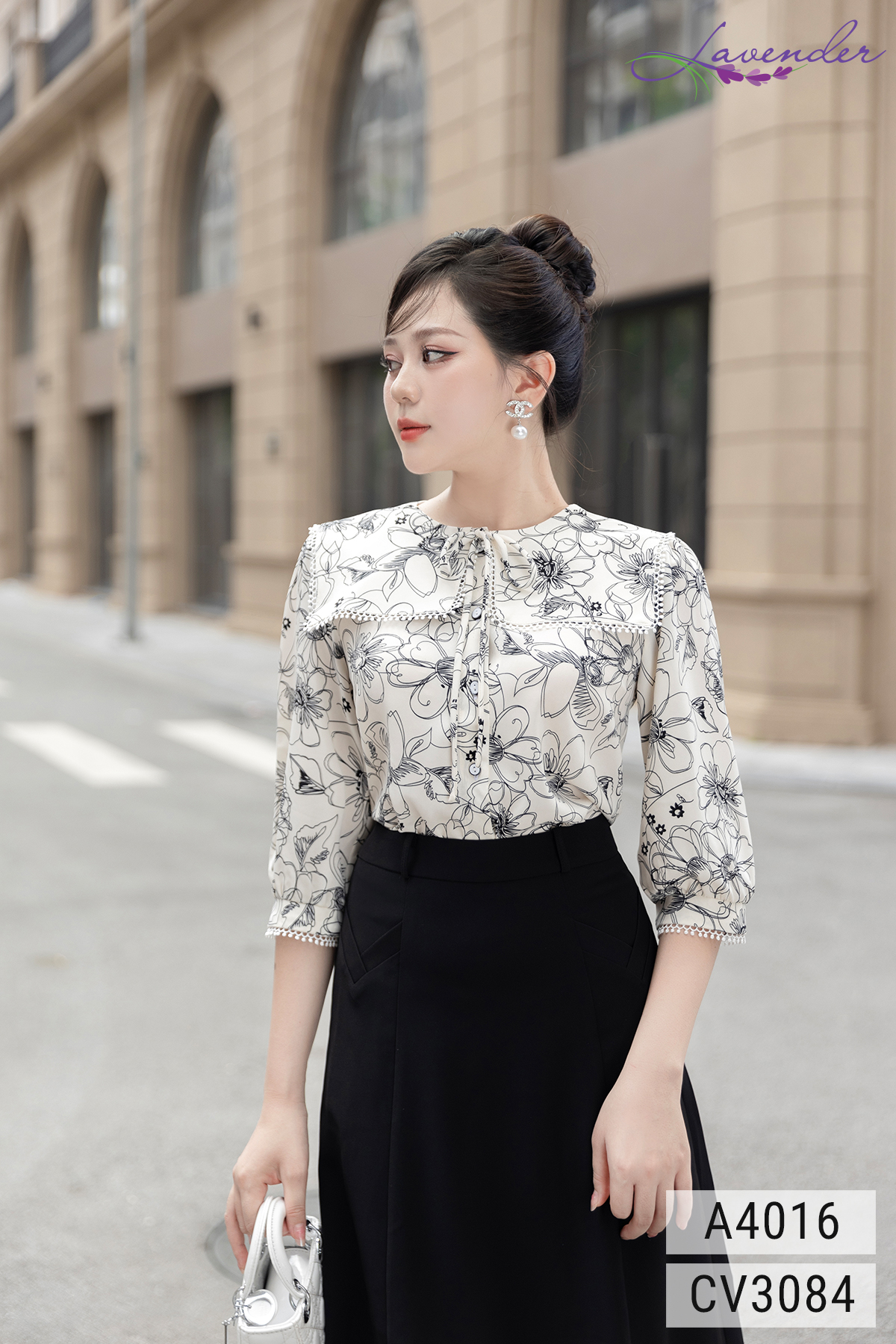 Sơ mi hoa cổ yếm lé ren tay lỡ A4016_thumbnail_5