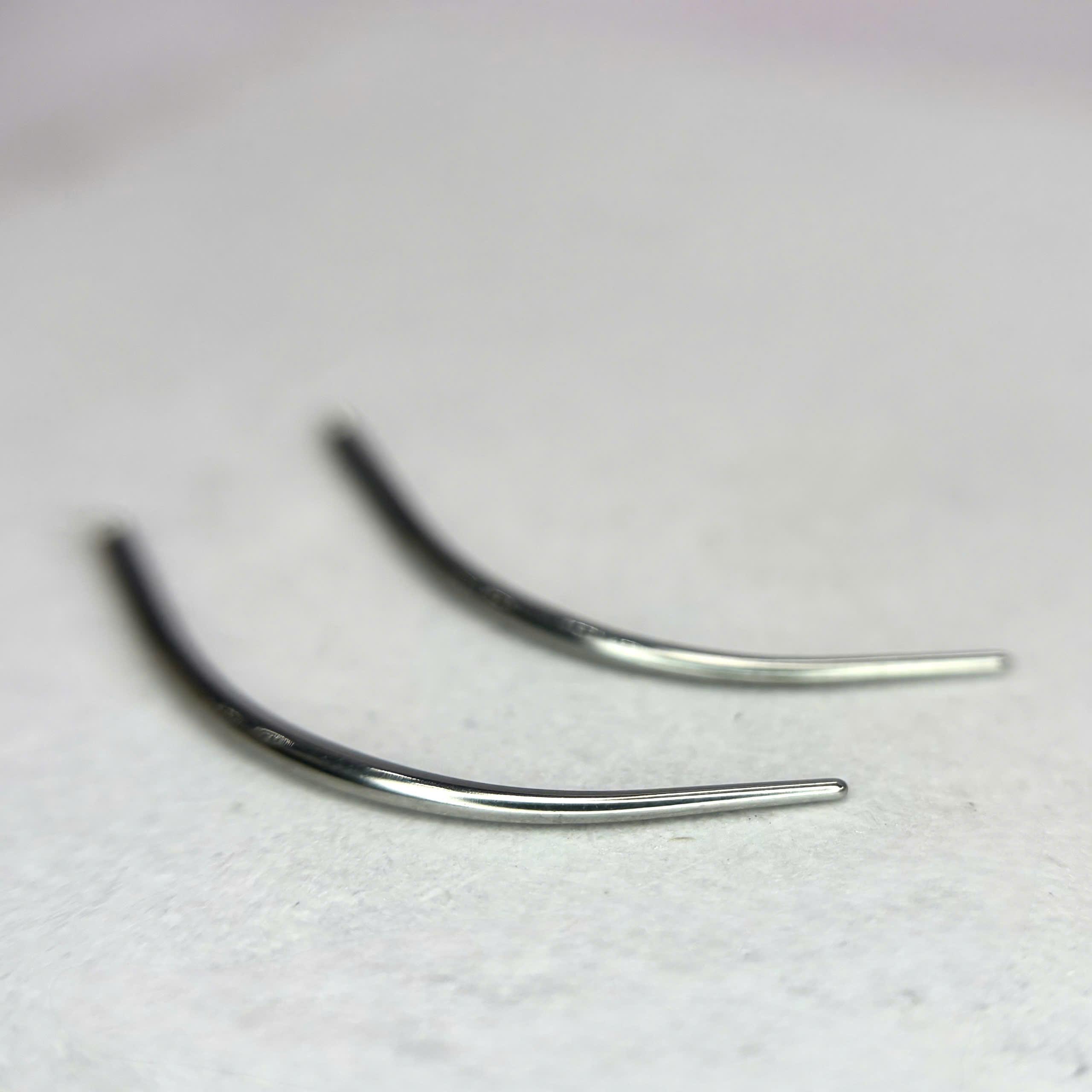 pin tapper thân cong hỗ trợ đeo khuyên ren trong 1.2x1.6