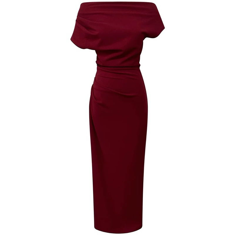 Đầm body lệch vai dáng dài màu kem, váy dự tiệc sang chảnh Logastore_L195_thumbnail_11