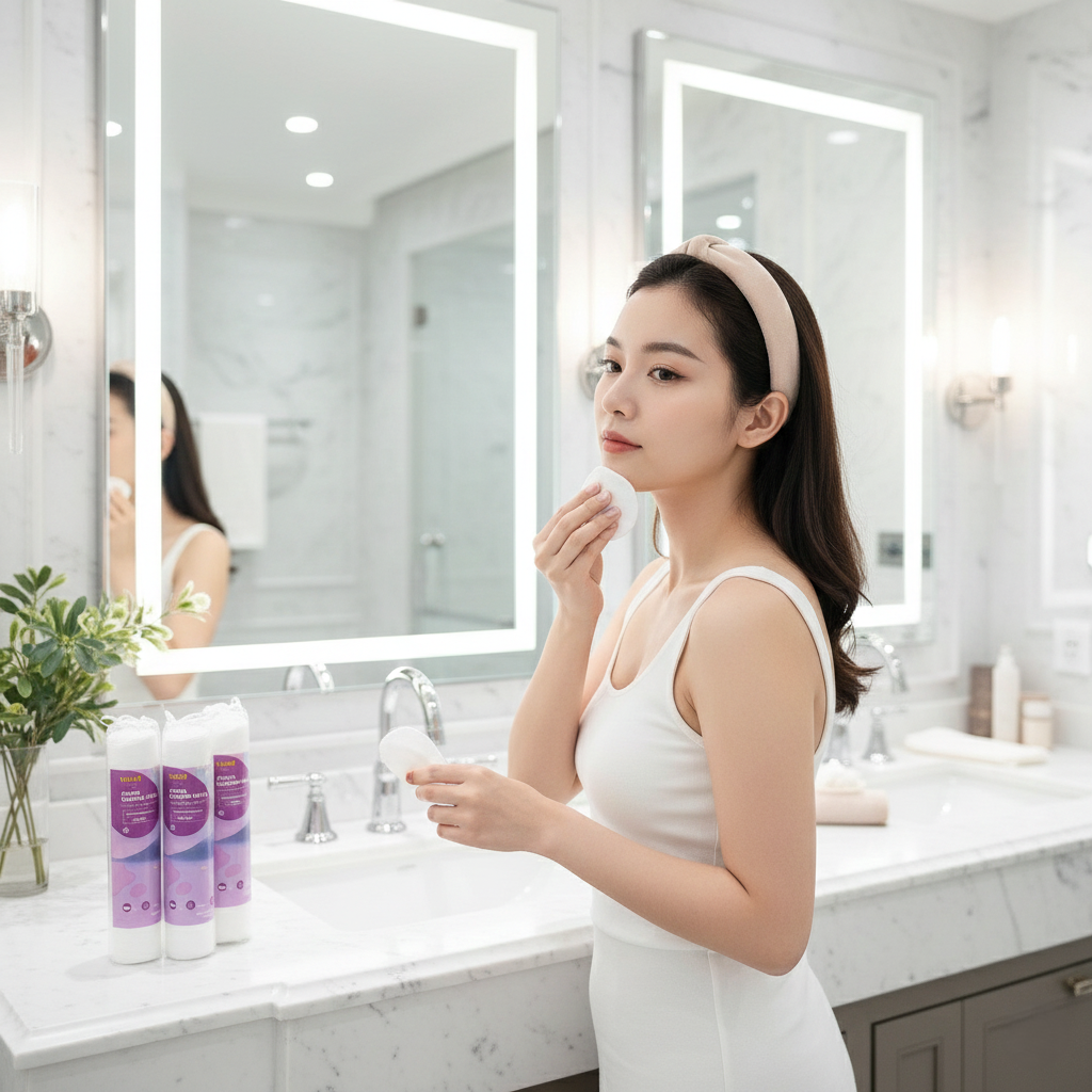 Set 3 Bông Tẩy Trang Yusachi Suzuran Nhật Bản_thumbnail_1