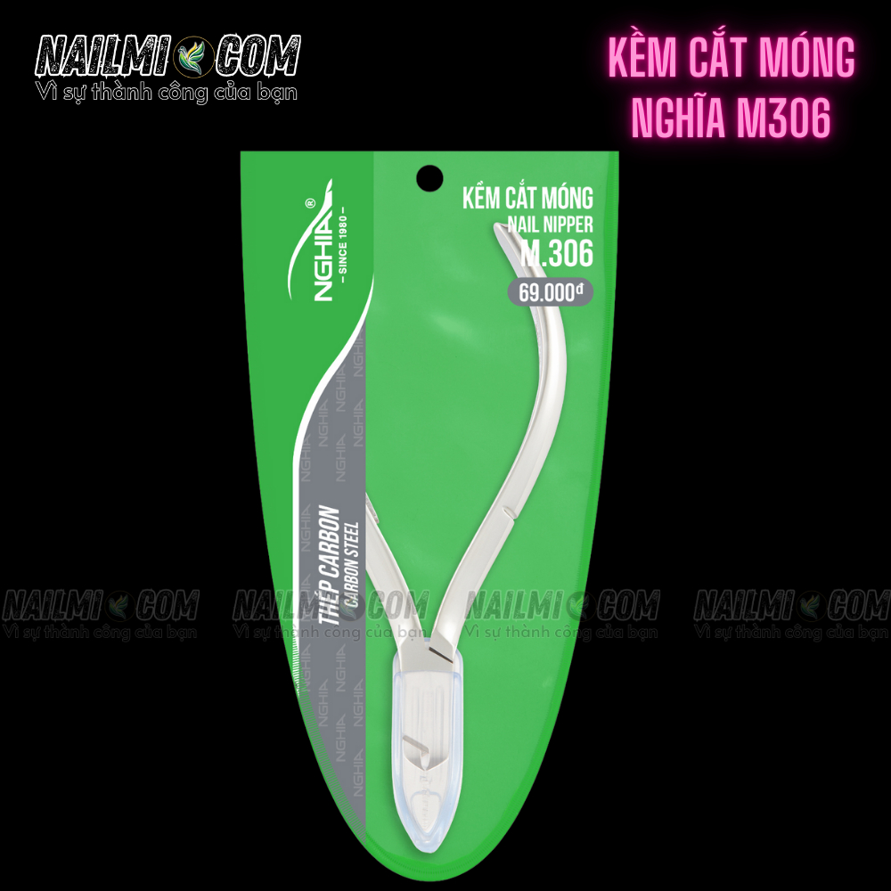 Kềm cắt móng Kềm Nghĩa thép chuyên dụng M.306 Thép carbon, an toàn cho người dùng