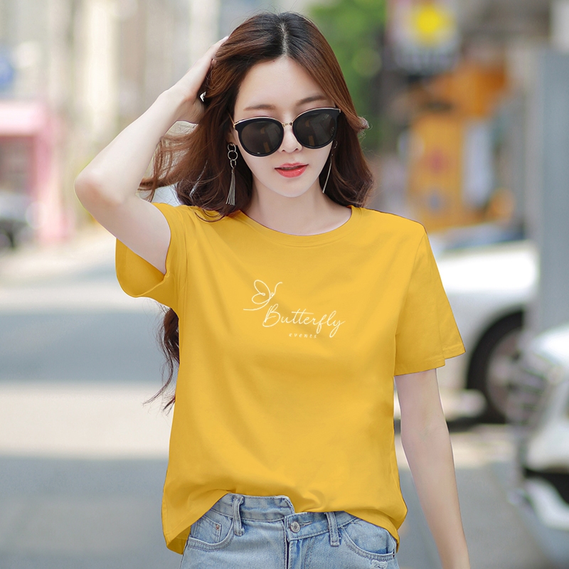 [Form Rộng] Áo phông nữ in chữ Butterfly - Loza RT6659_thumbnail_0