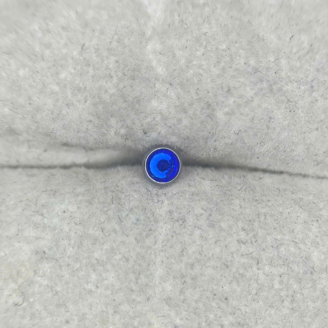 Charm cấy thép y tế xanh đậm size 4 thân 1.6.