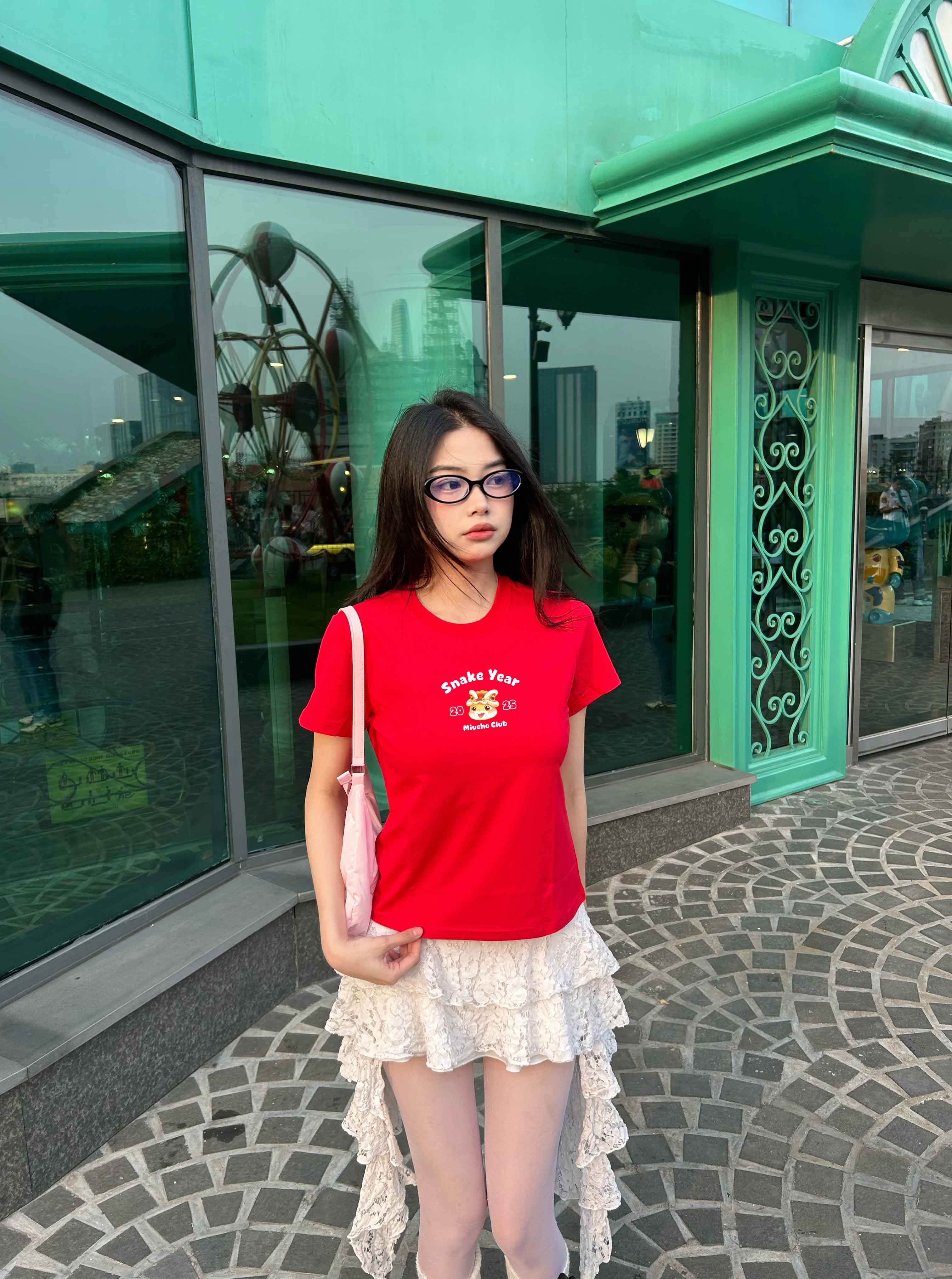 Áo baby tee tết 2025 form ôm 1879 Miucho cổ tròn chất vải cotton 4c thoáng mát in mix_thumbnail_3