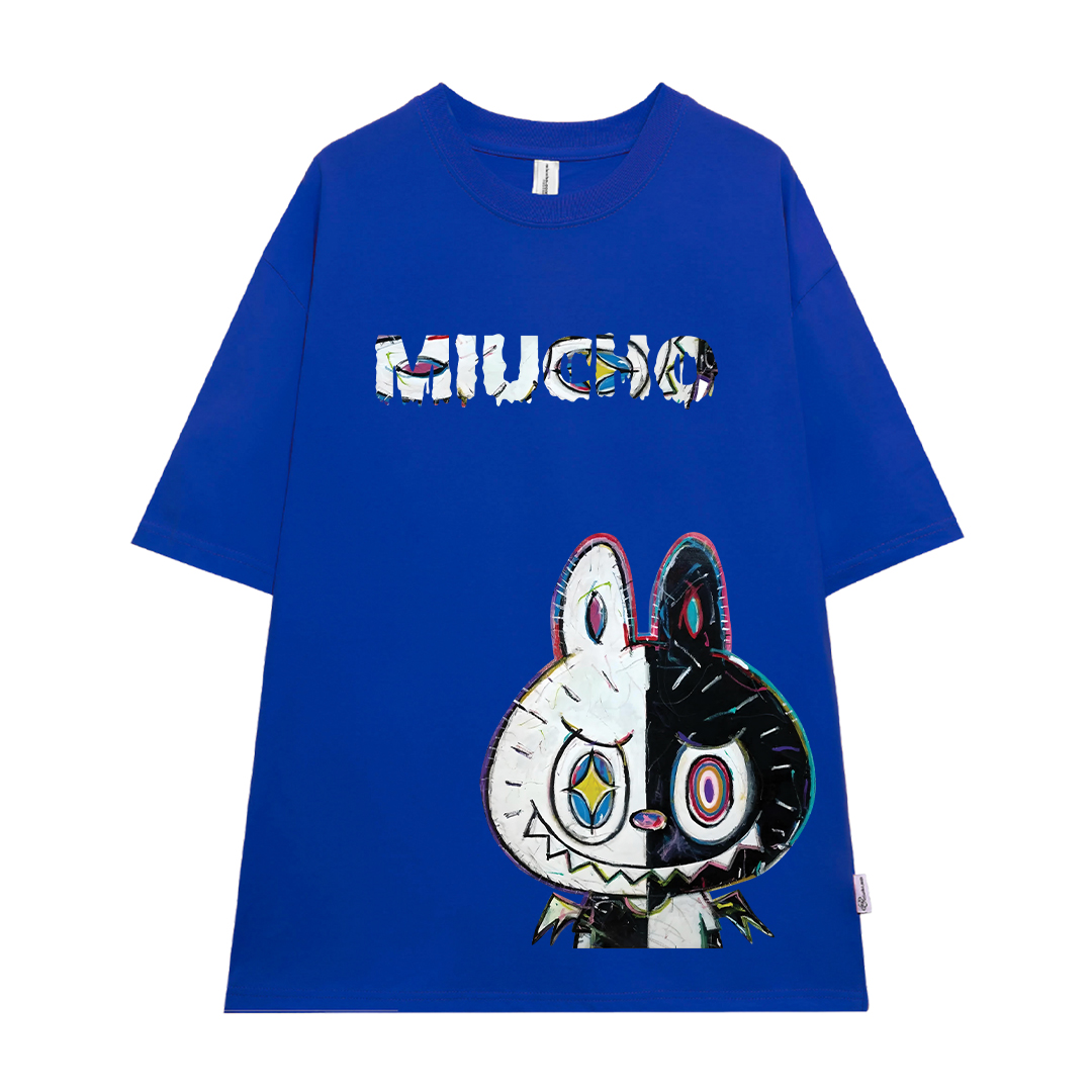 Áo phông labubu form rộng unisex ATD1442 Miucho tay ngắn cổ tròn in mix_thumbnail_13