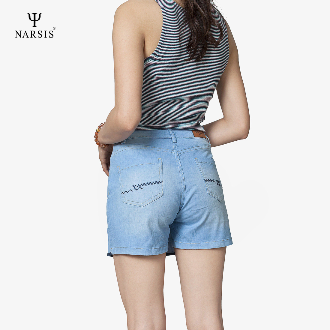 QUẦN SHORT BÒ NARSIS T7019 NARSIS CHẤT LIỆU JEAN BỀN BỈ, CÁ TÍNH, TRẺ TRUNG, THỜI TRANG_thumbnail_1
