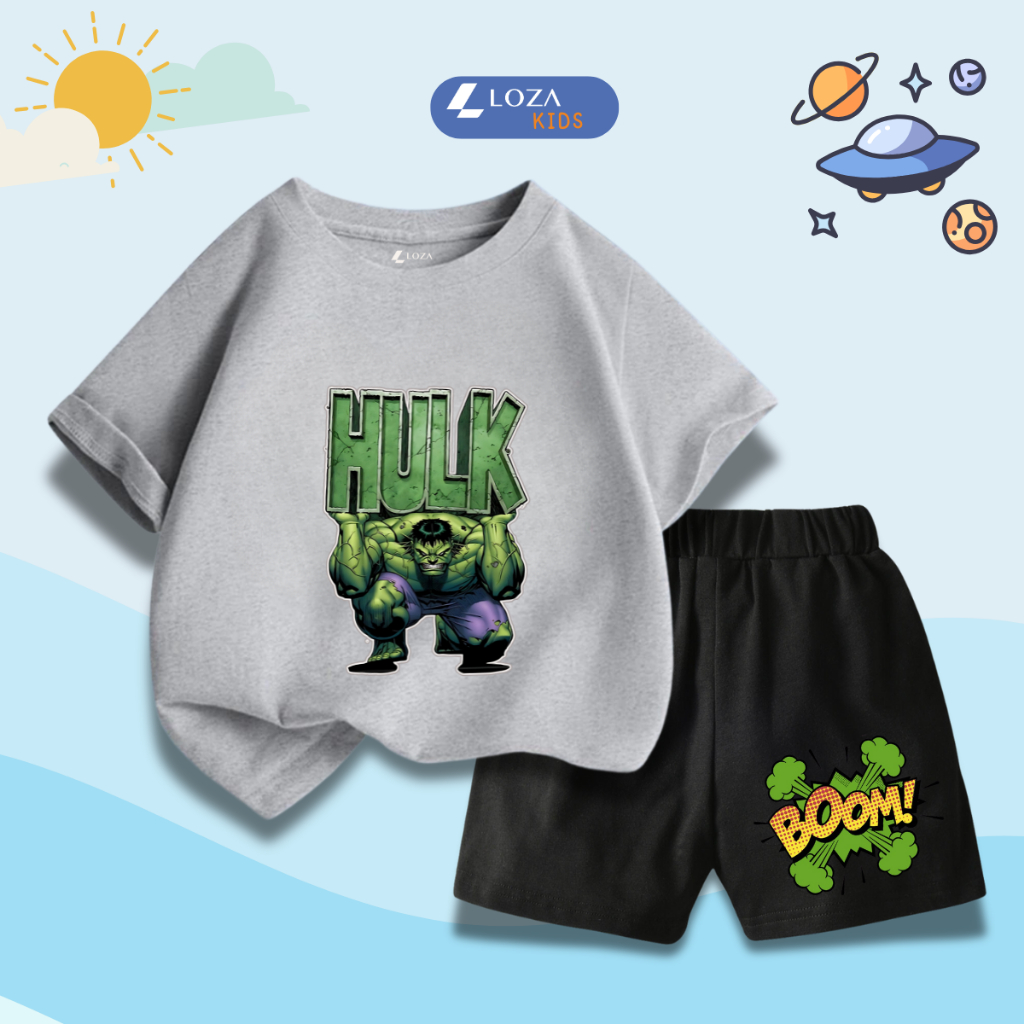 Bộ đồ bé trai in hình 'Mavel - Hulk' - Loza Kids SB339_thumbnail_9