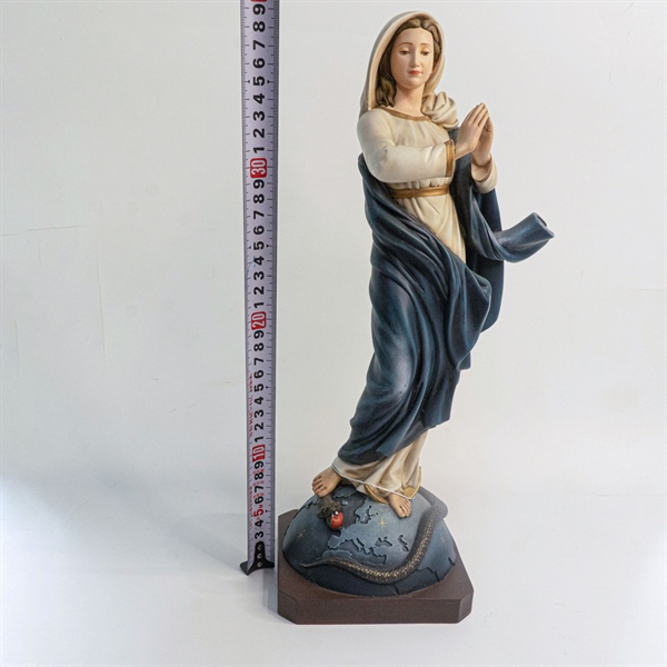 Tượng Đức Mẹ vô nhiễm 50cm màu M1 vẽ tay cao cấp Filumena ✔_thumbnail_1
