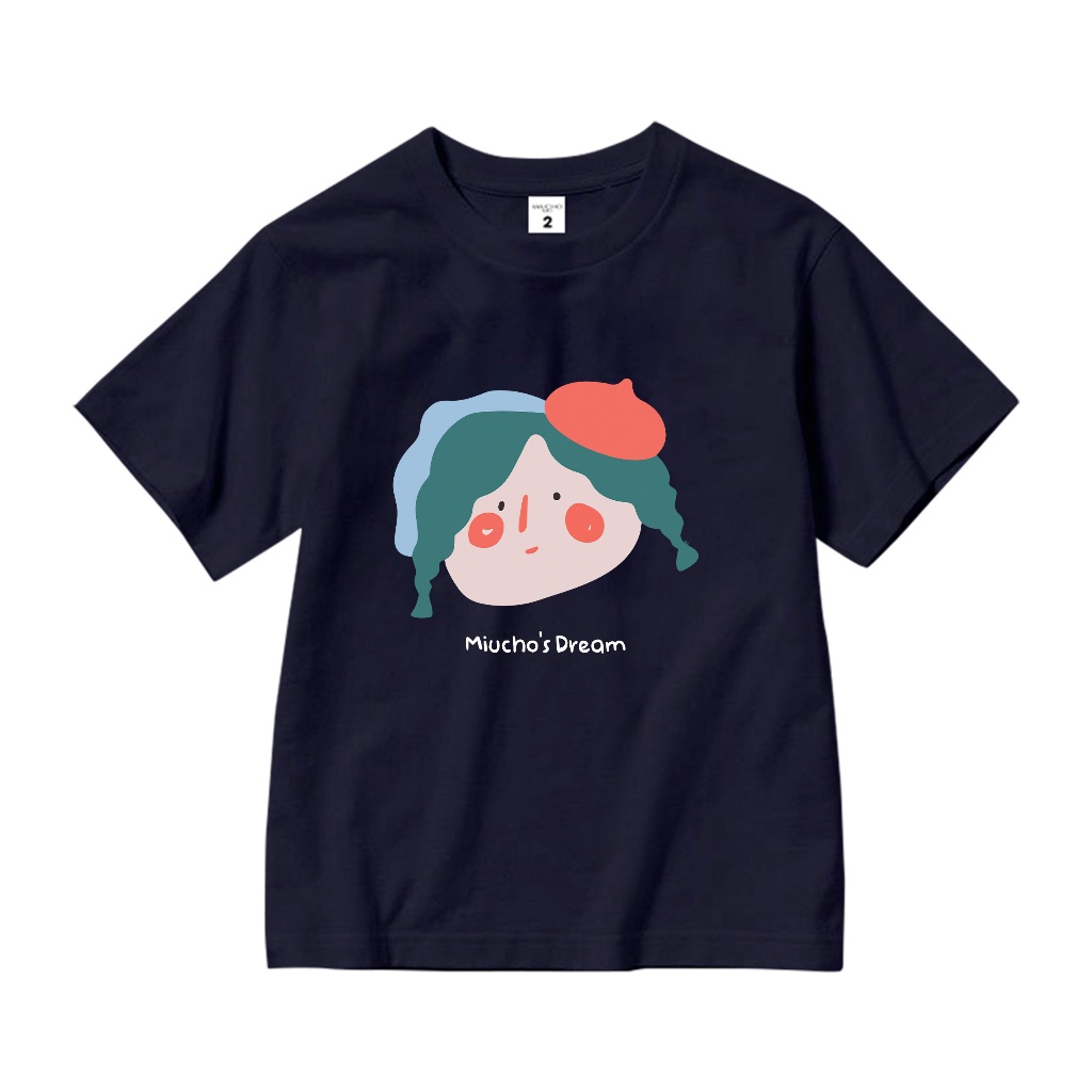 Áo thun dễ thương cho bé gái form rộng AED655 Miucho Kid 100% vải cotton thoáng mát basic_thumbnail_9