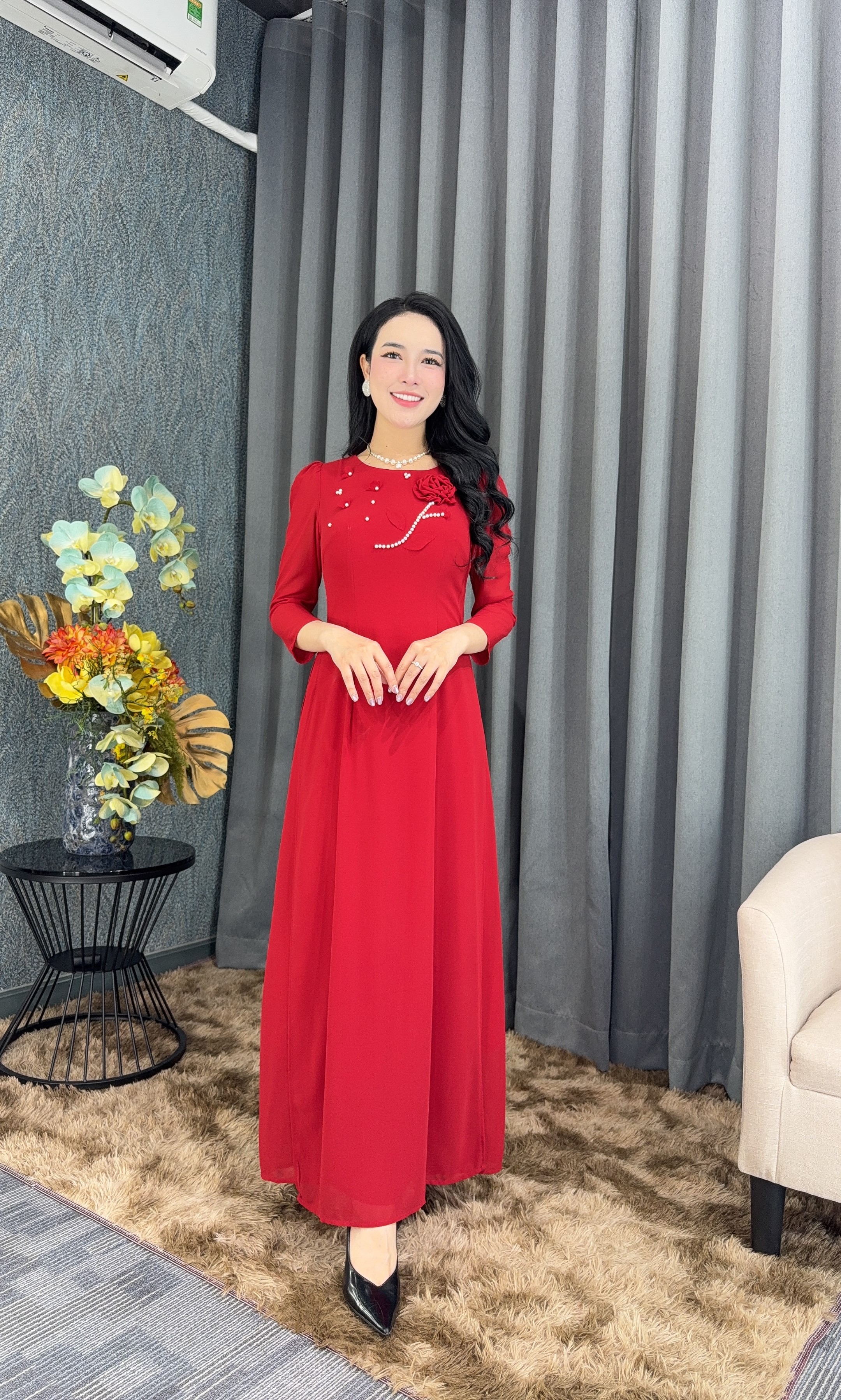 Đầm giả áo dài - Y2035 - Thương hiệu Zonbig