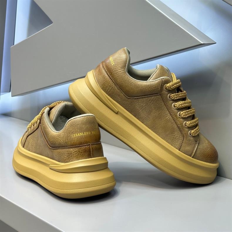 GA357 - Giày bố nam da buộc dây lót lông đế dày giữ ấm phong cách thời trang mùa đông 2025_thumbnail_10