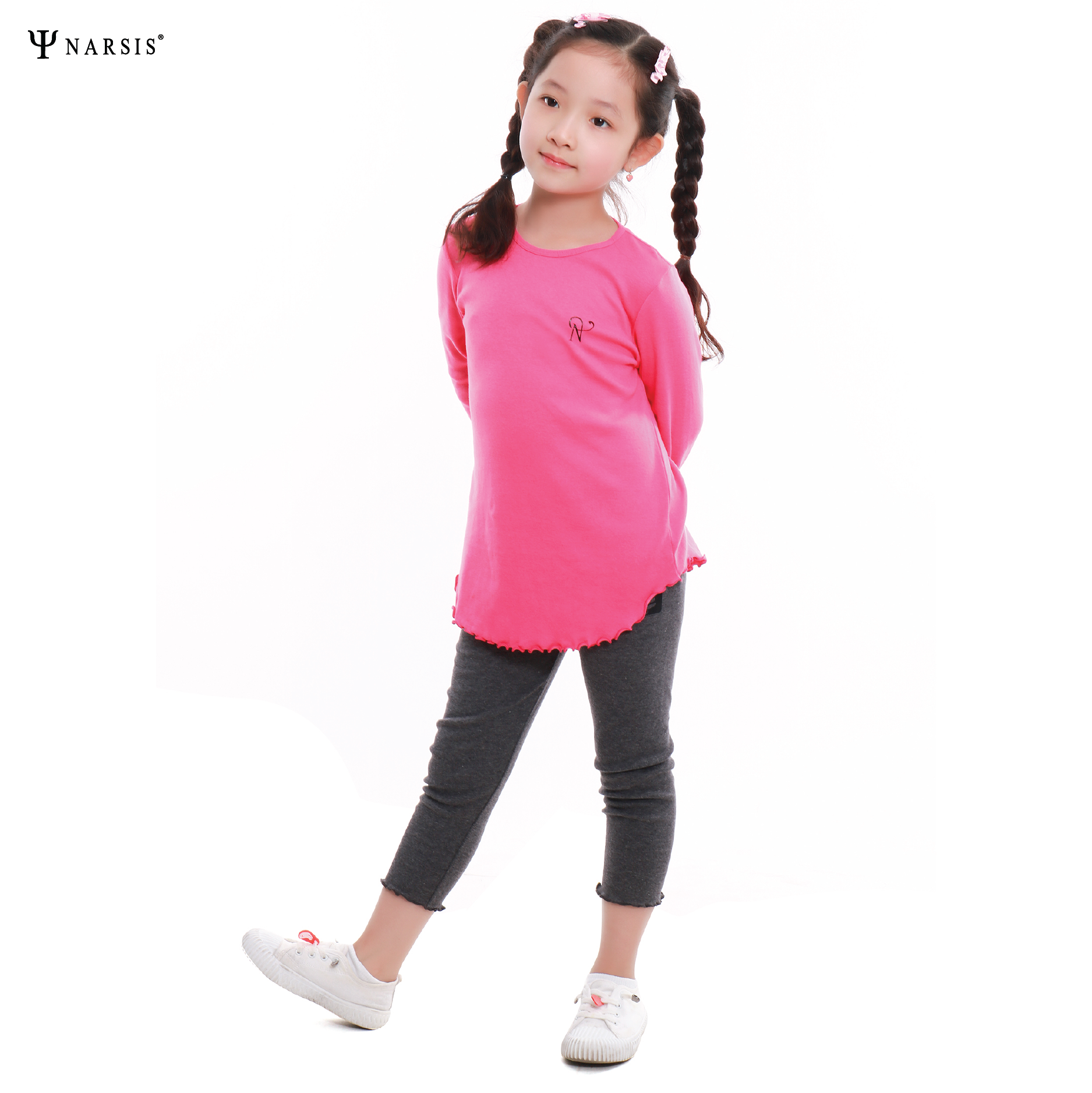 BỘ THU ĐÔNG BÉ GÁI KM9051 NARSIS CHẤT LIỆU THOÁNG MÁT, DỄ CHỊU, THOẢI MÁI CẢ NGÀY, DỄ VẬN ĐỘNG_thumbnail_2