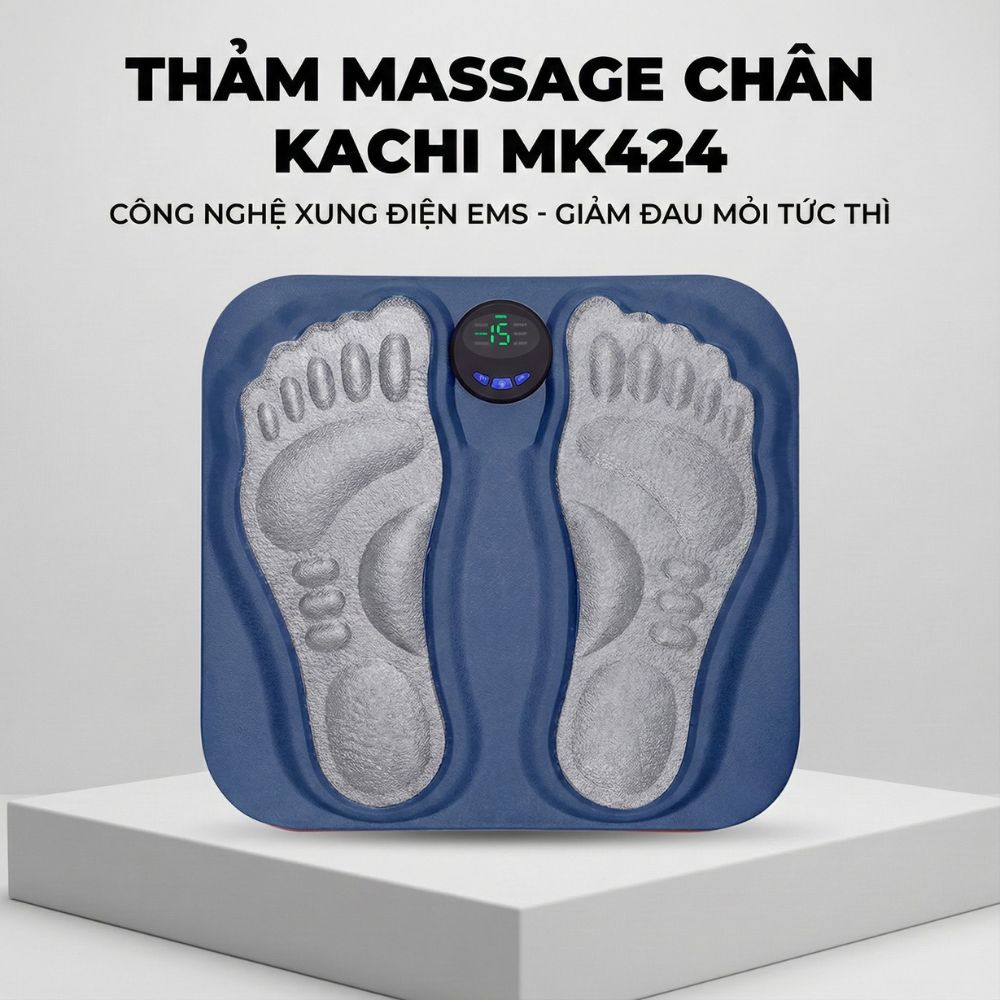 Thảm Massage Chân Xung Điện Kachi MK424 Pin Sạc - Giảm Đau Mỏi, Cải Thiện Tuần Hoàn Máu_thumbnail_8