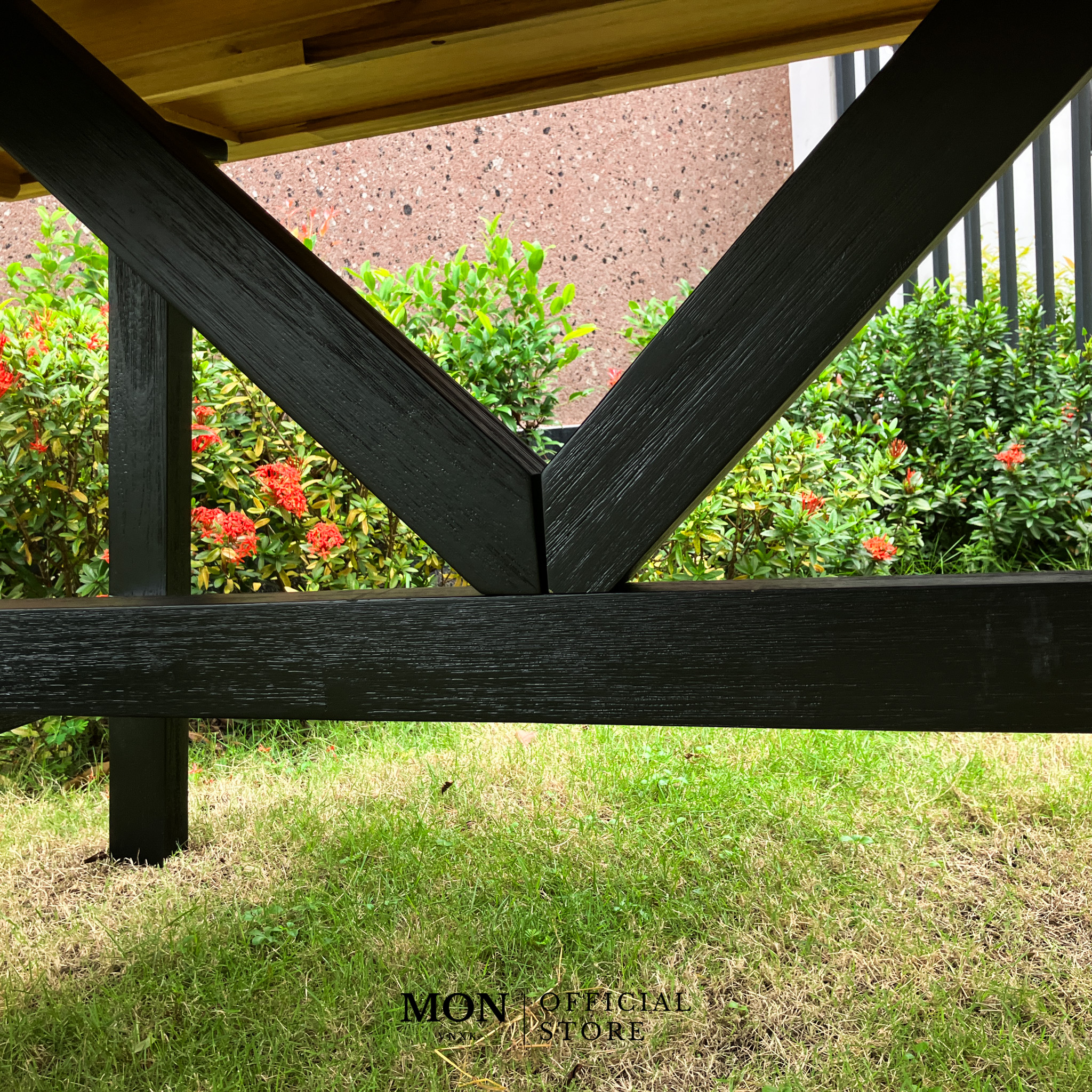 BÀN ĂN IKEA SKOGSTA Table, acacia/black_thumbnail_7