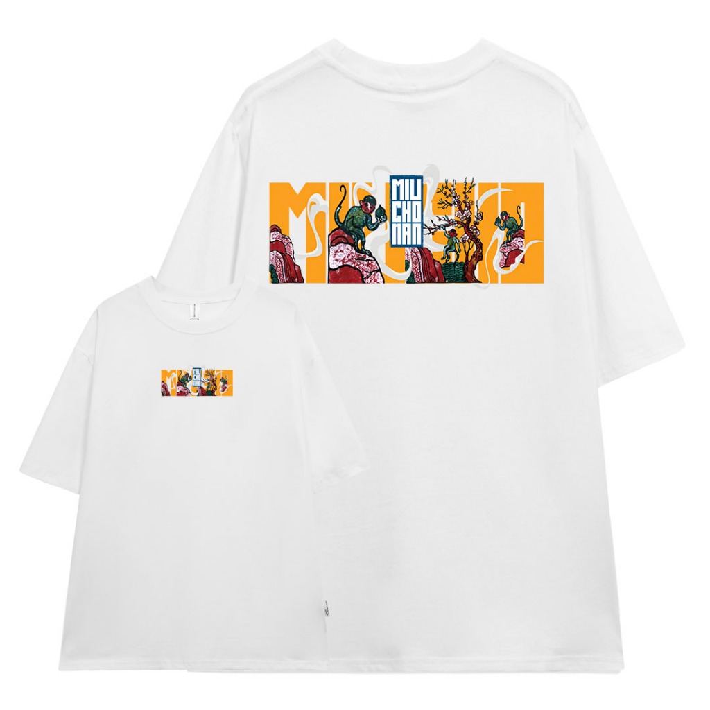 Áo thun nam form rộng 12 con giáp tuổi Thân ( tuổi khỉ) ATD446 Miucho Man cotton cổ tròn ingraphic_thumbnail_8