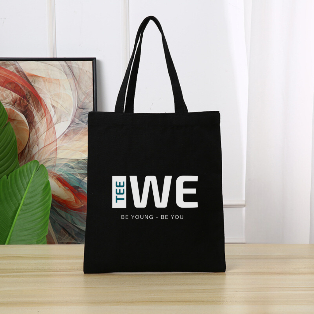 Túi vải canvas hình ông già Noel và người tuyết, có khoá kéo và ngăn phụ - 𝐖𝐞 𝐓𝐞𝐞 TOTE06_thumbnail_23