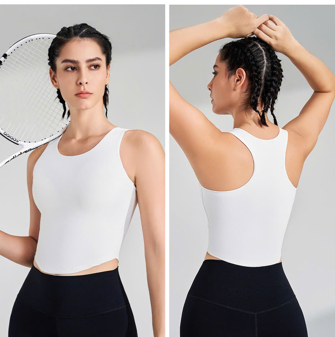 Áo Croptop Thể Thao Sát Nách Vạt Yếm Ôm Body_thumbnail_6