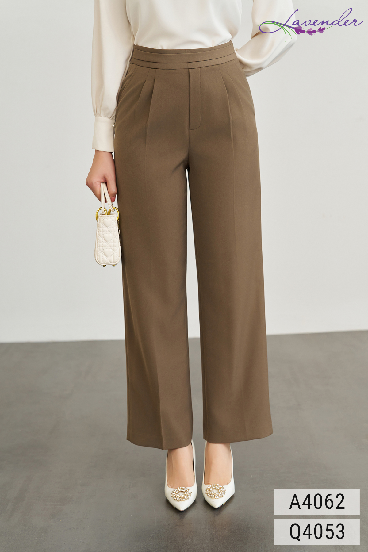 Quần âu Thời trang Lavender dáng suông Q4053