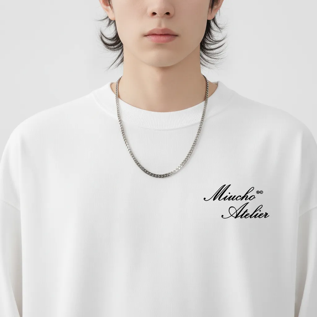 Áo phông nam form boxy tay dài Miucho Club vải cotton co giãn 2 chiều thoáng mát cổ tròn in basic 2677_thumbnail_9