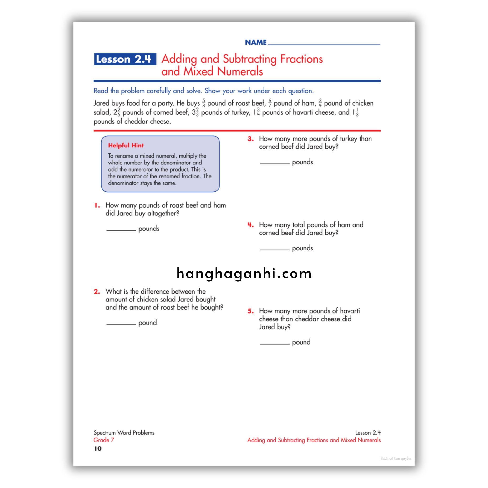 Spectrum Word Problems Workbook Grade 7_thumbnail_9
