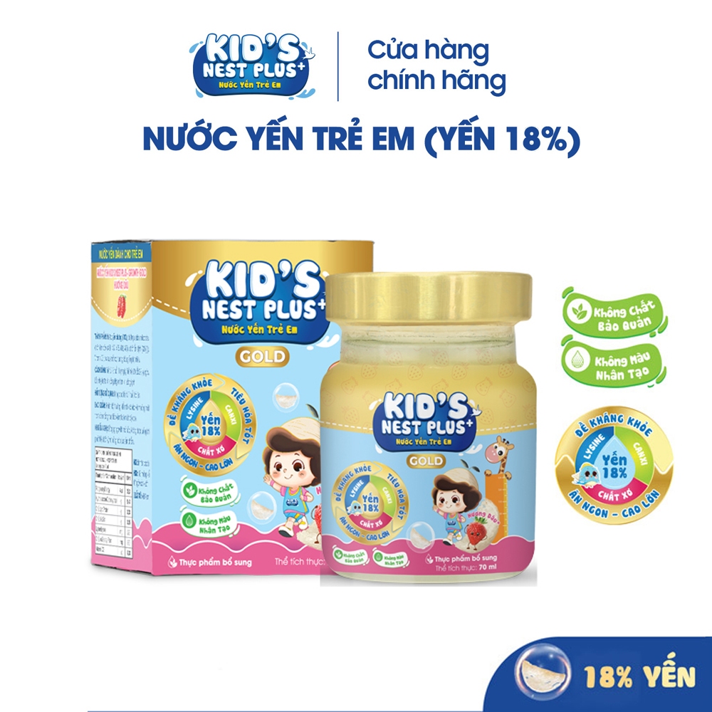 LO   NUOC YEN  KIDNESTPLUS  70ML 1X48 Y18% Growth Gold Hương Dâu