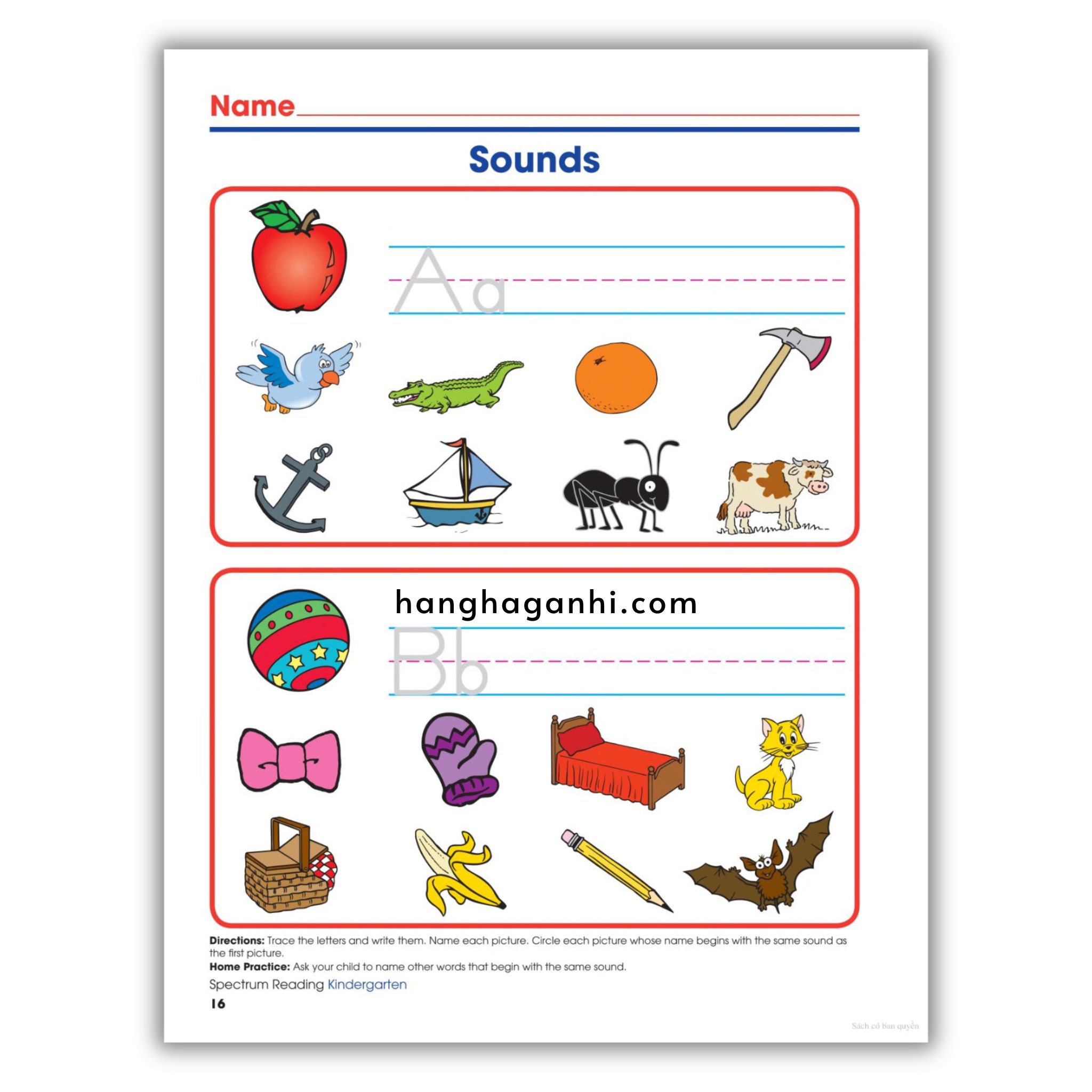 Sách Spectrum Reading Workbook Grade K_thumbnail_6
