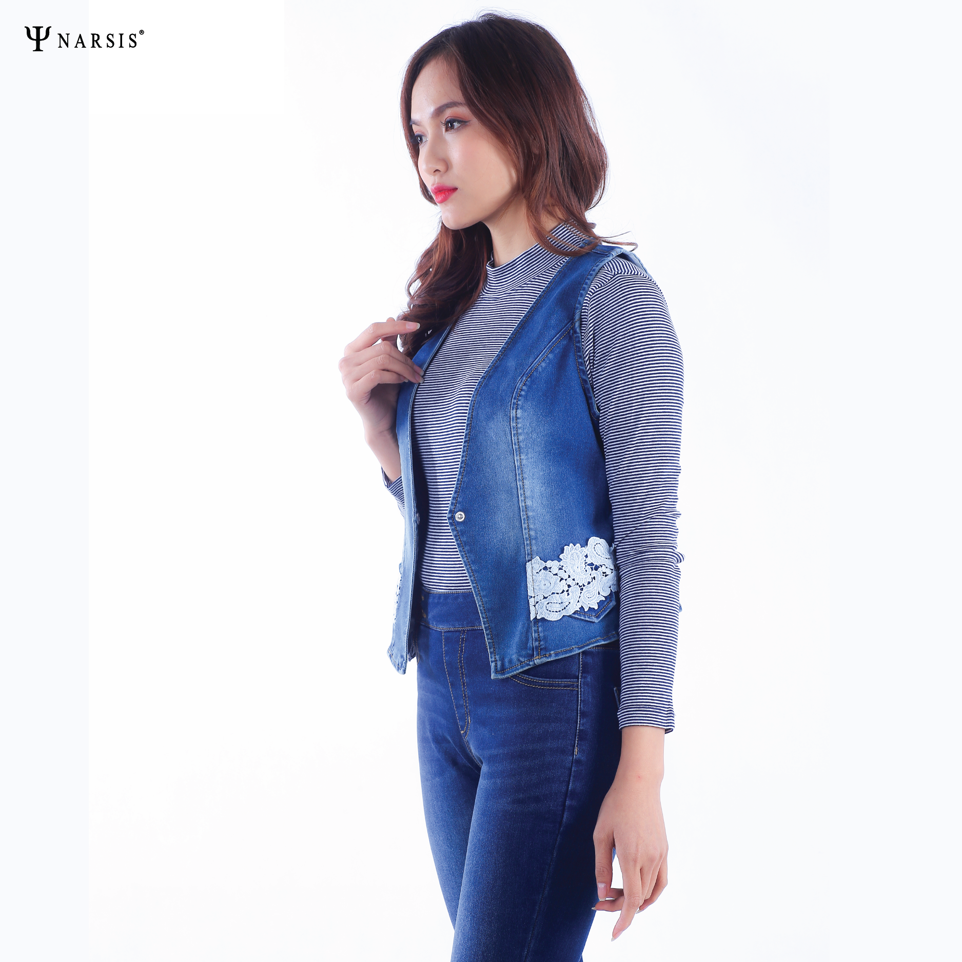 ÁO THU ĐÔNG NỮ L7022 NARSIS VẢI REN THOÁNG MÁT, SANG TRỌNG, PHONG CÁCH THANH LỊCH, TINH TẾ