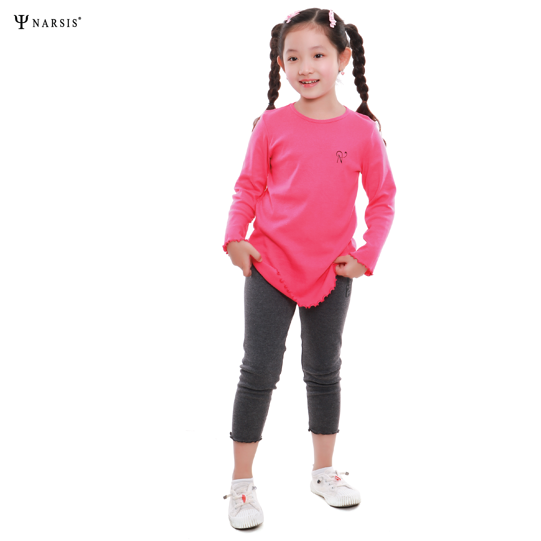 BỘ THU ĐÔNG BÉ GÁI KM9051 NARSIS CHẤT LIỆU THOÁNG MÁT, DỄ CHỊU, THOẢI MÁI CẢ NGÀY, DỄ VẬN ĐỘNG