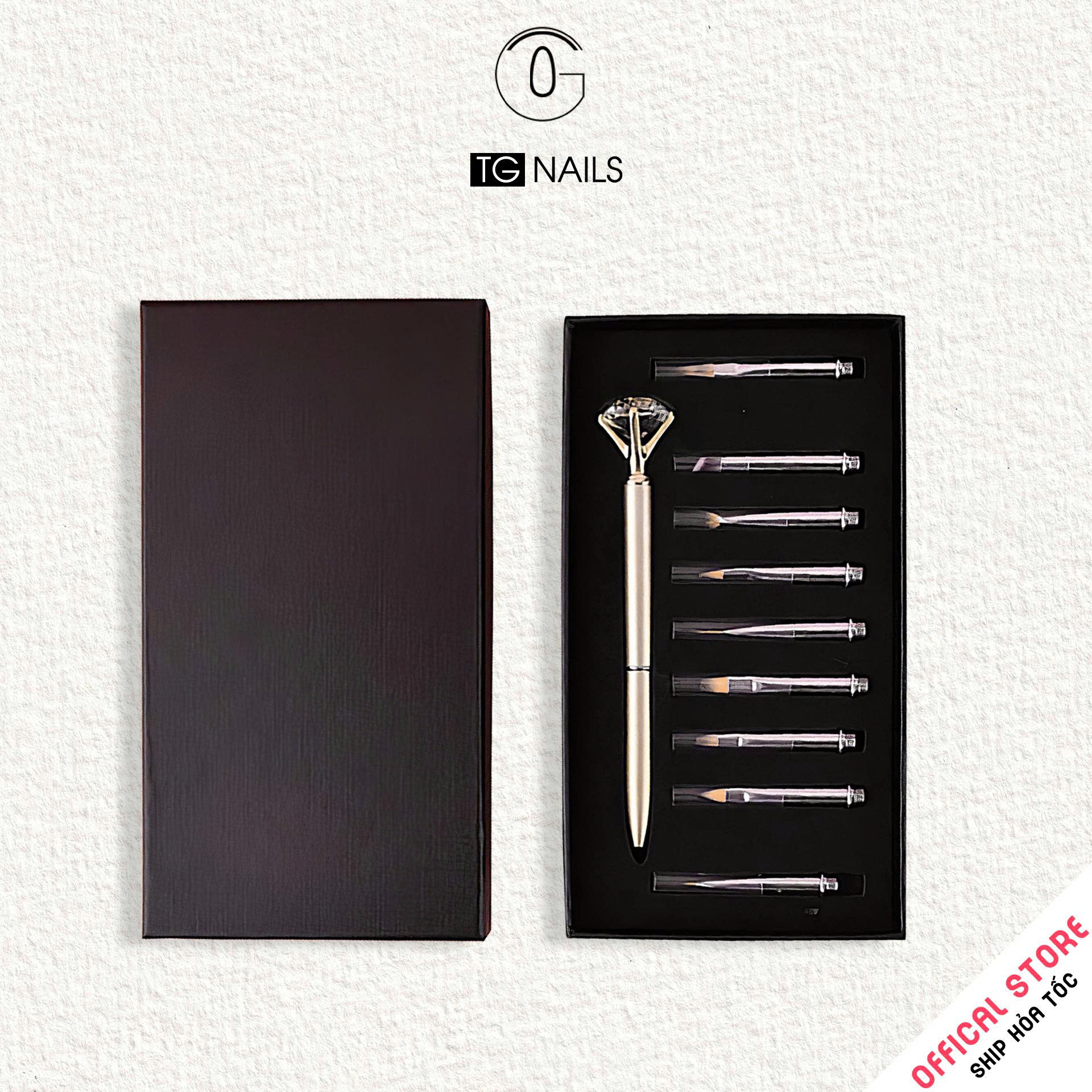 Bộ 10 cọ vẽ móng LOIUS cao cấp