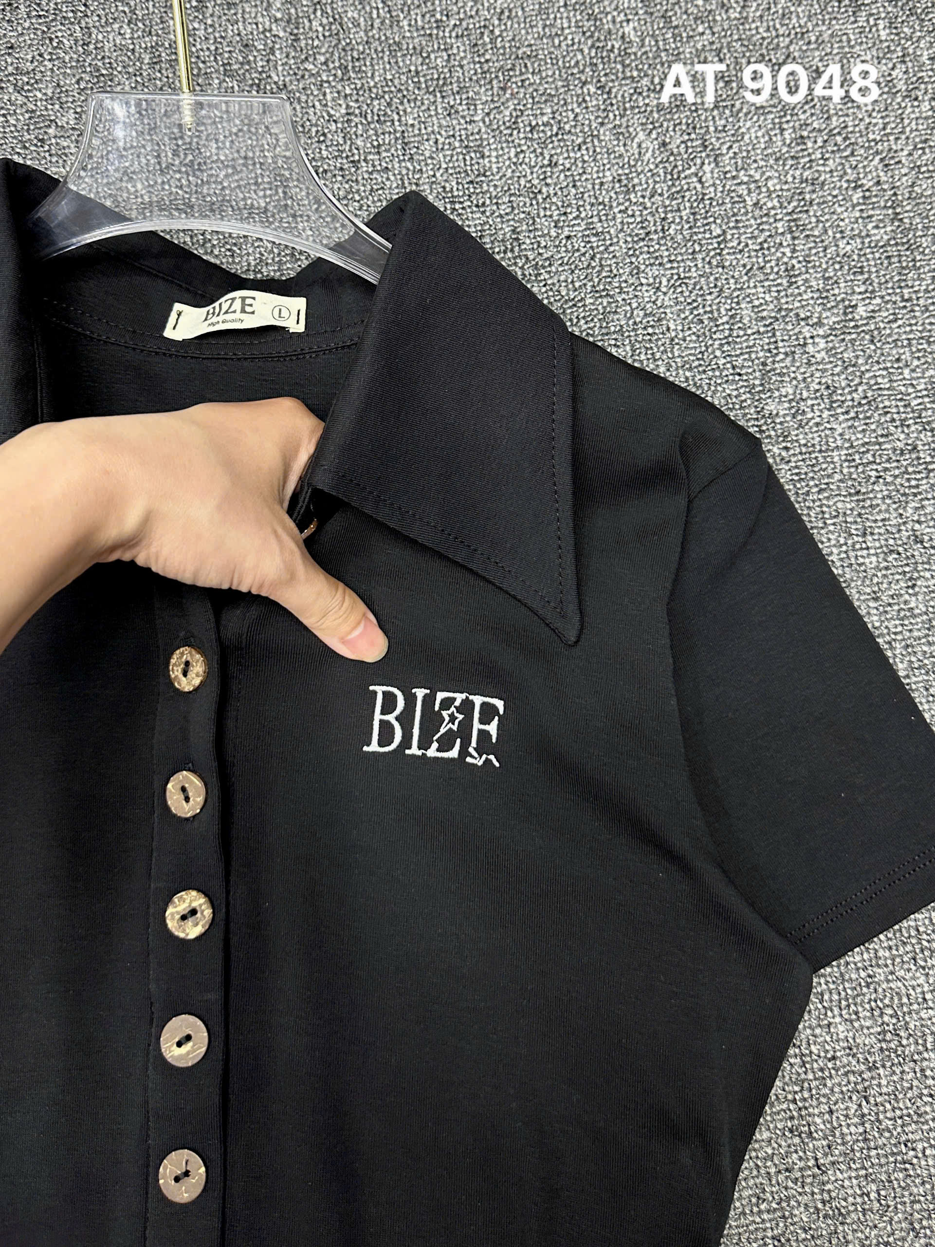 Áo thun kiểu phối nút gỗ bigsize AT9048 dành cho nàng béo mập từ 55-90kg_thumbnail_5