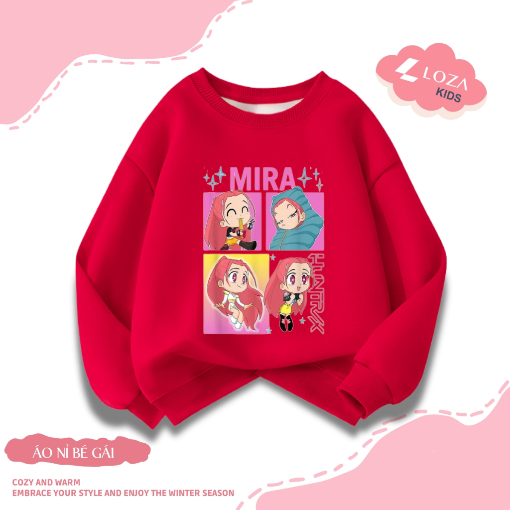 Áo nỉ sweater bé gái in hình Huntrix - Loza Kids IN020_thumbnail_10