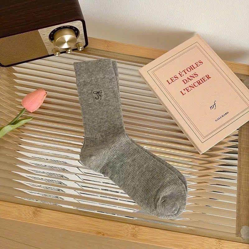 Tất Cao Cổ Họa Tiết Nơ 4 màu Chất Liệu Mềm Giai Dành Cho Các Bé Phối Đồ Bao Xinh_thumbnail_4