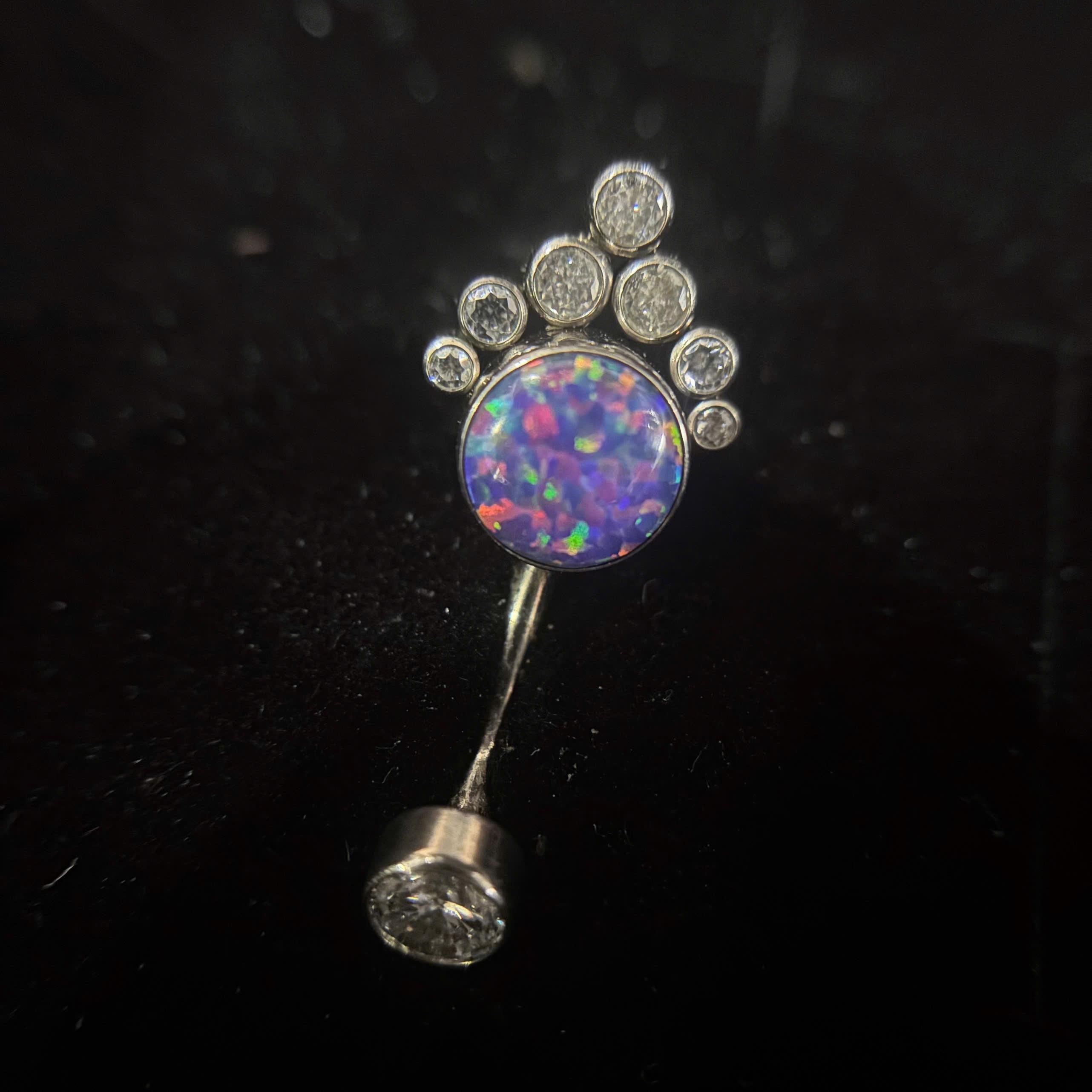 rốn titan đá opal xanh tím kim cương chùm _thumbnail_1