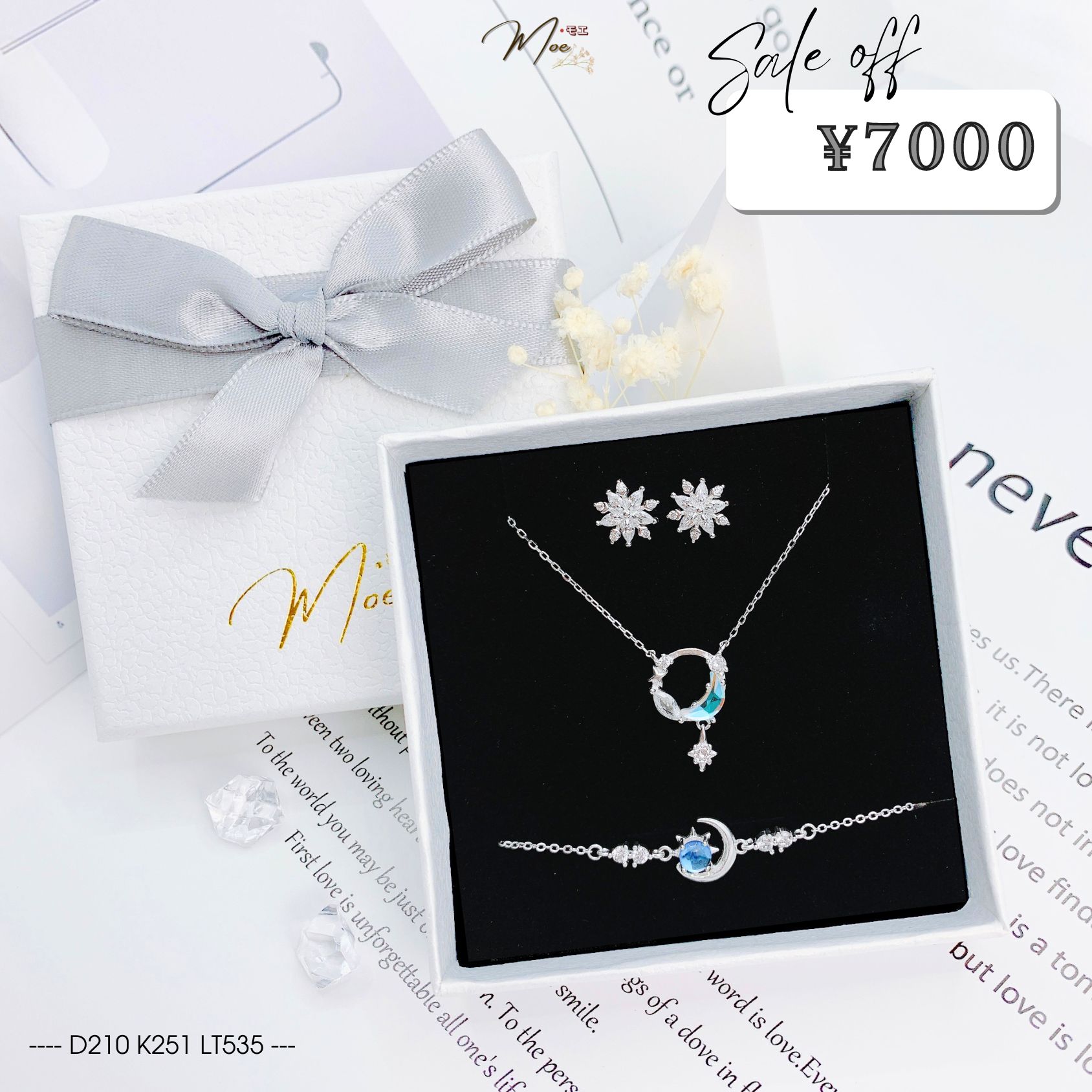 C58 - Combo trăng sao đá moonstone