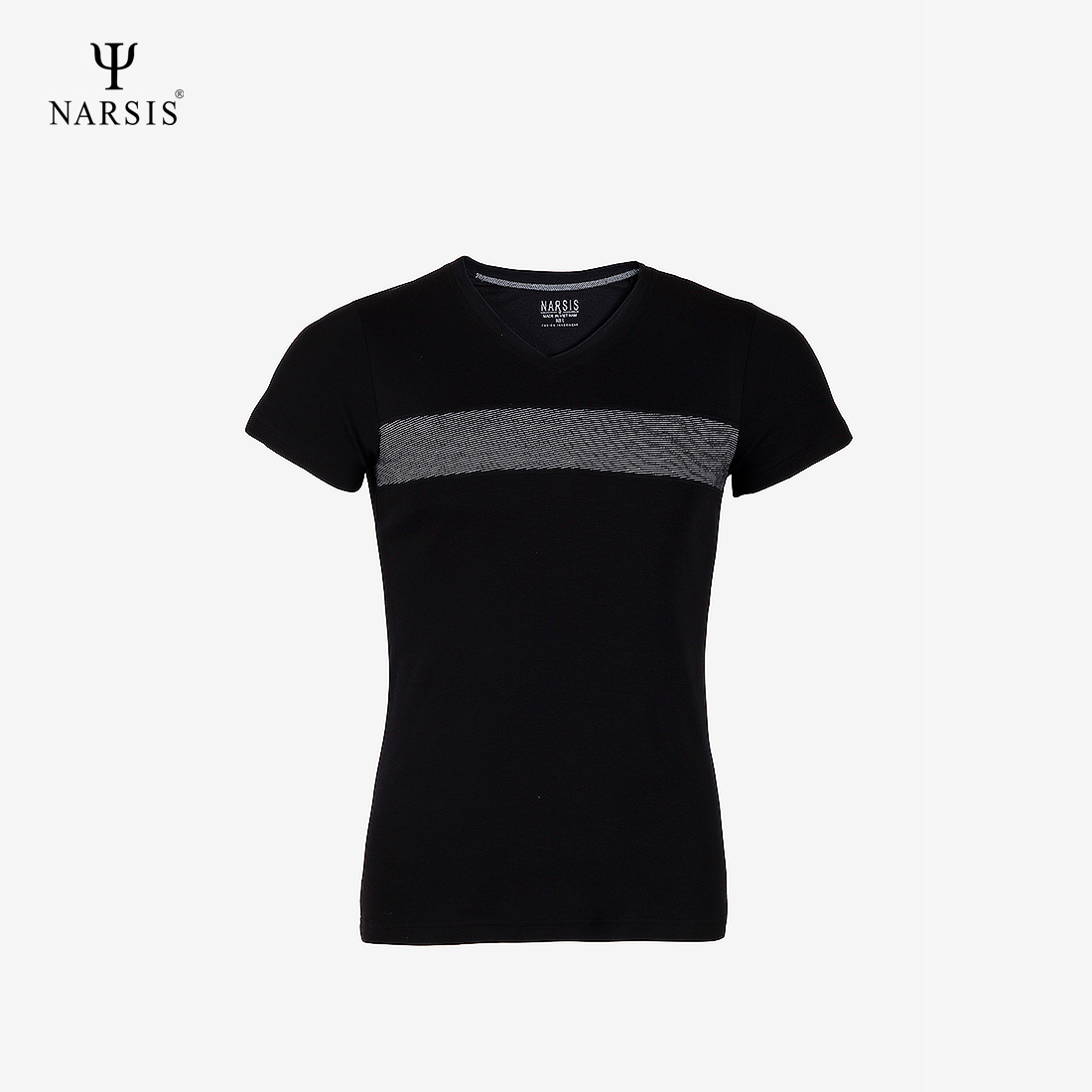 ÁO NAM NARSIS  PHỐI ĐEN D4058 NARSIS CHẤT LIỆU THOÁNG MÁT, DỄ CHỊU, THOẢI MÁI CẢ NGÀY, DỄ VẬN ĐỘNG