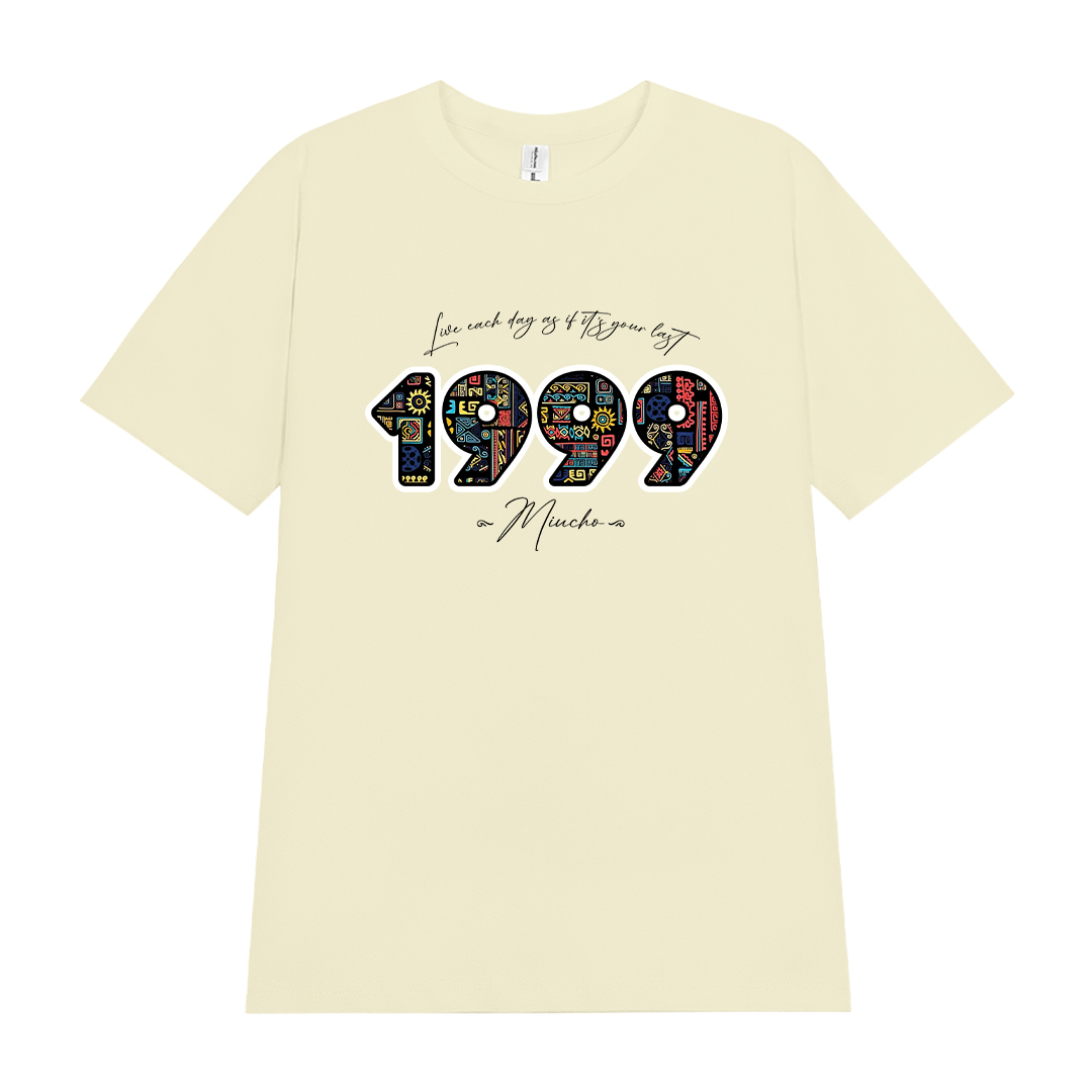 Áo thun nữ in năm sinh 1999 form vừa regular vải cotton 4c thoáng mát ARD1786 Miucho Chic in mix_thumbnail_0