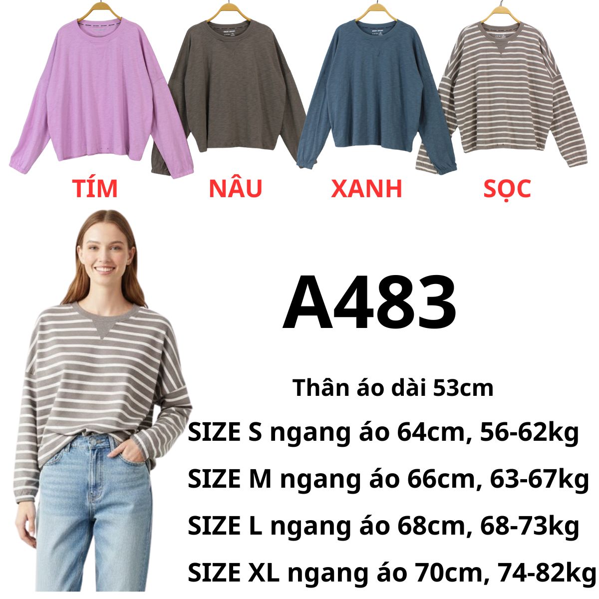 A483- Áo sweter DK