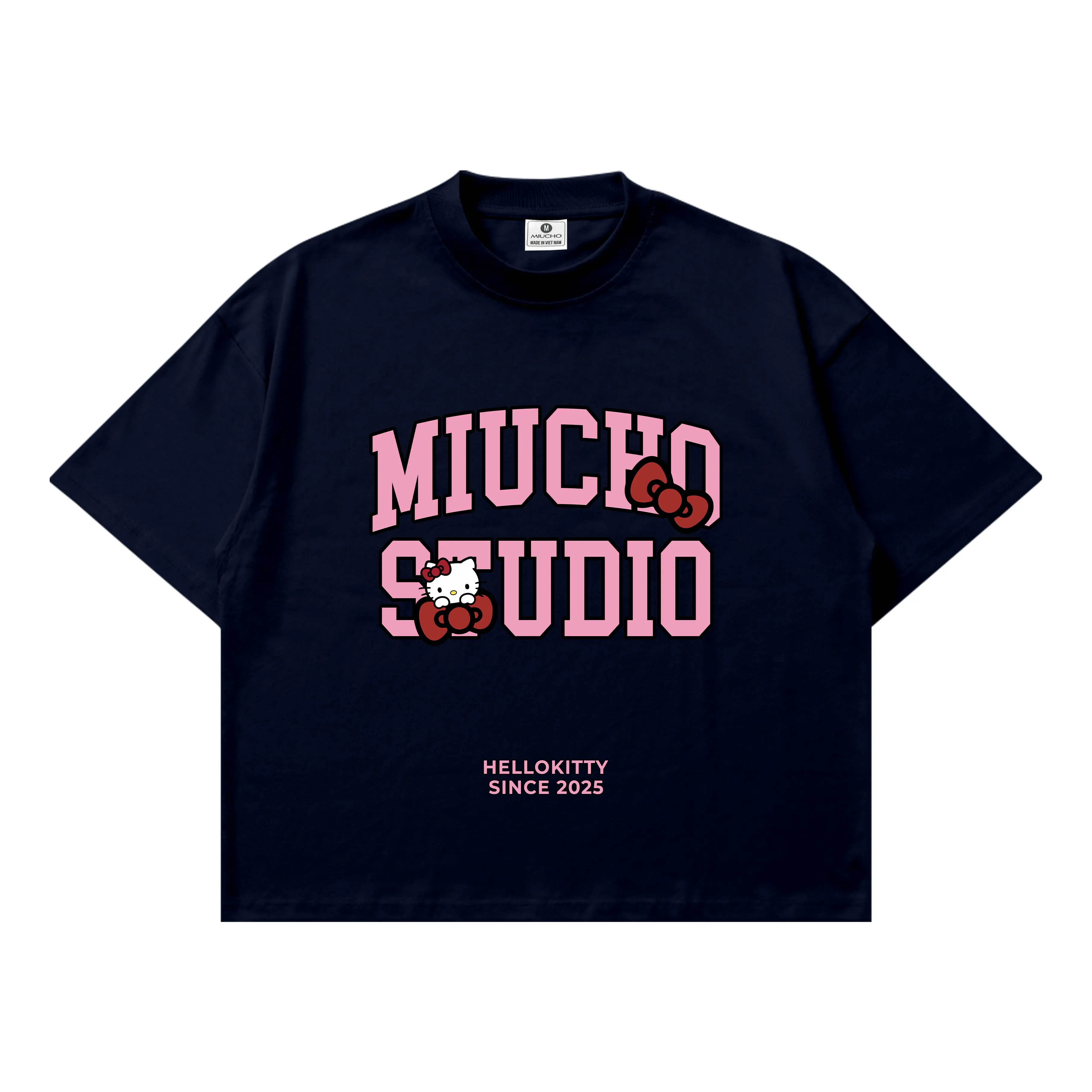 Áo thun boxy Miucho Studio chất vải thoáng mát mềm mại in chữ local brand hình Kitty nhiều màu 2803_thumbnail_17