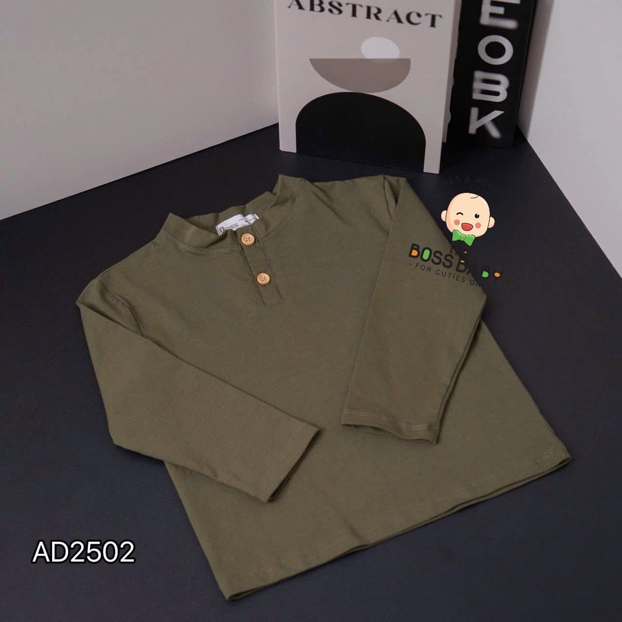 Set 3 áo cotton kem chì rêu cúc cổ_thumbnail_1