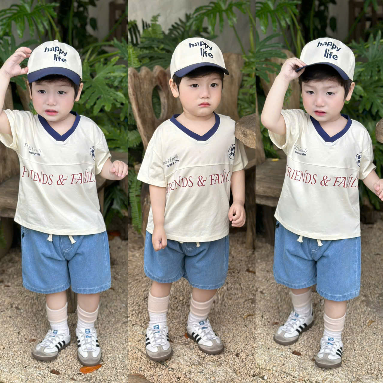 A08 BỘ CỘC FRIENDS VÀ FAMILY KÈM MŨ- A116.884