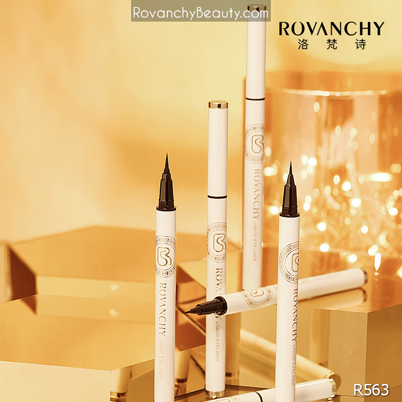 Bút Kẻ Mắt Nước ROVANCHY R563 - Chống Lem, Lâu Trôi, Mực Nét Tự Nhiên