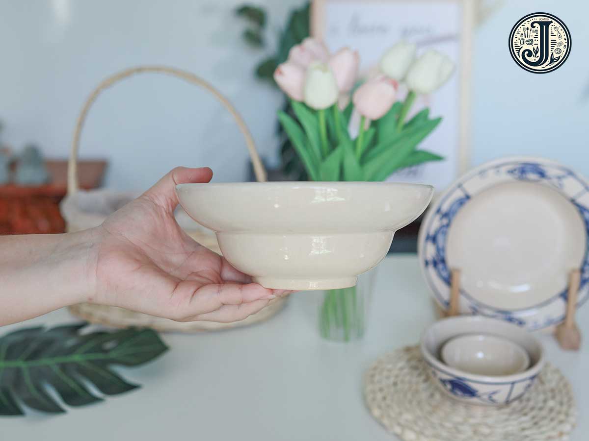 Tô chiết yêu 18cm gốm cao cấp lái thiêu Cá J000295