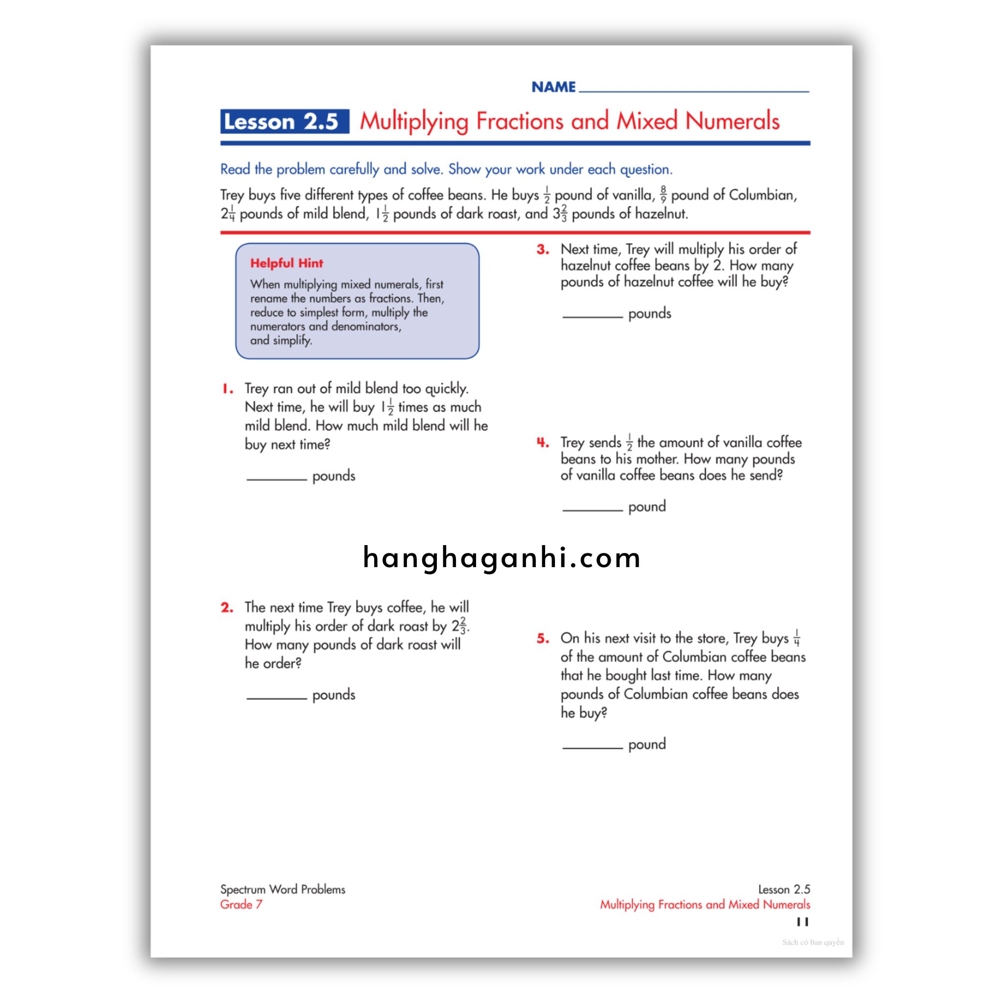 Spectrum Word Problems Workbook Grade 7_thumbnail_11