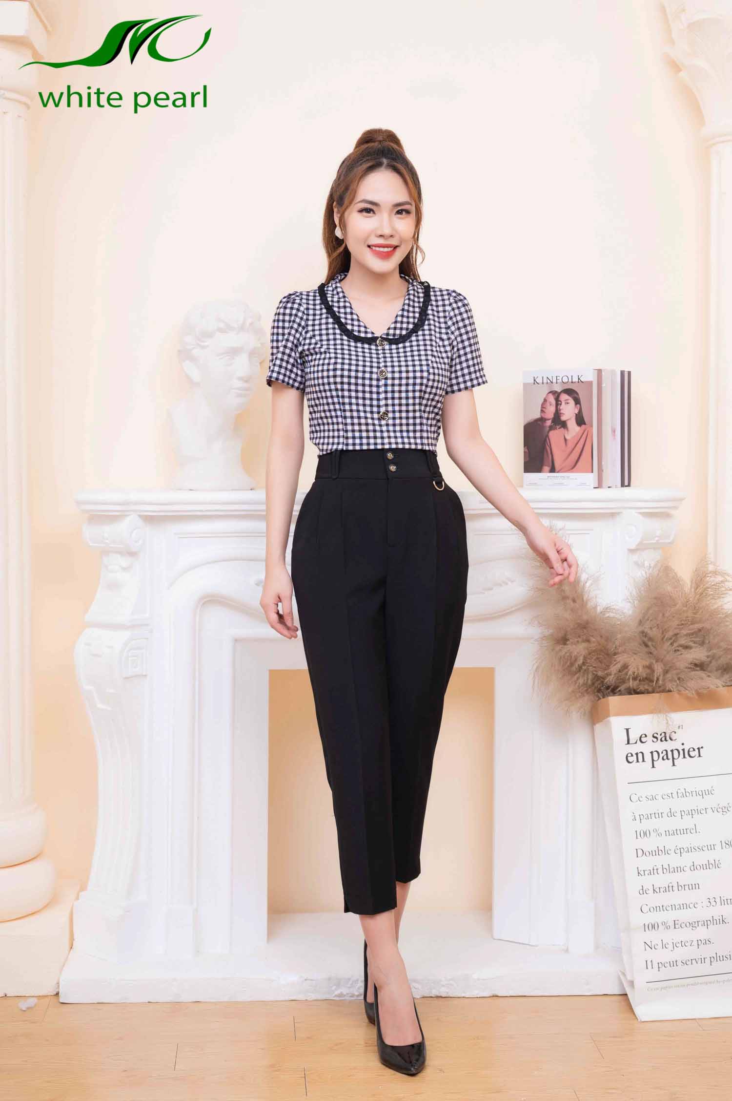 Quần baggy nữ thời trang công sở cao cấp White Pearl_thumbnail_1