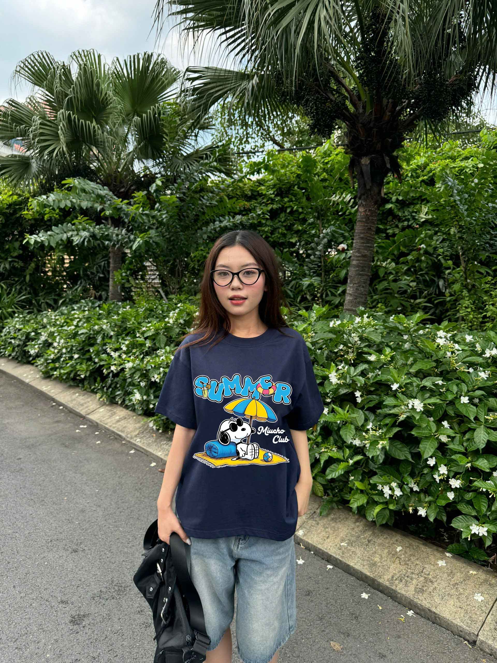 Áo thun boxy hè biển 2331 Miucho chất vải cotton 2 chiều cao cấp dày dặn đứng form in mix_thumbnail_4