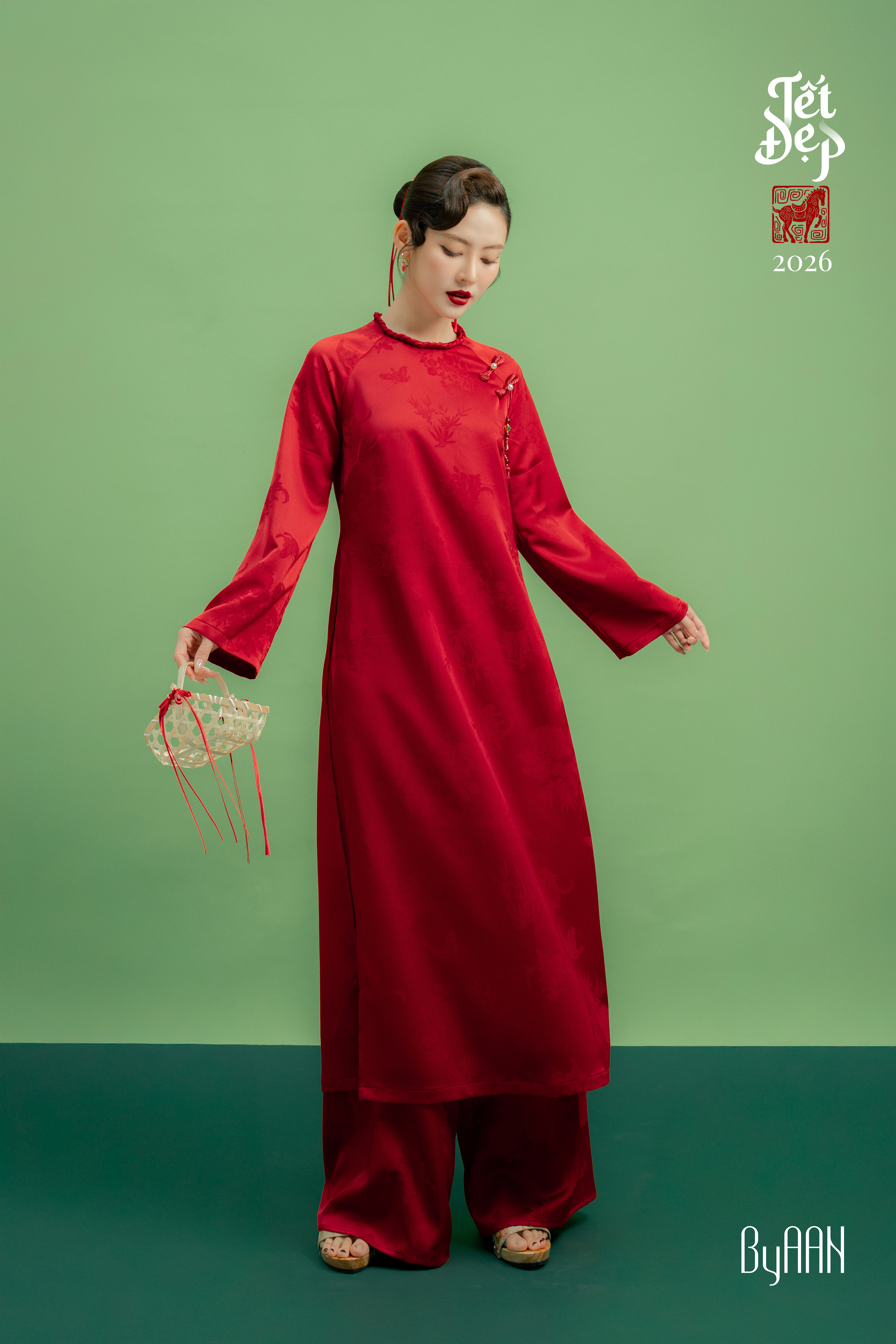 Quần Tết chất lụa Hàng Châu họa tiết hoa_thumbnail_2