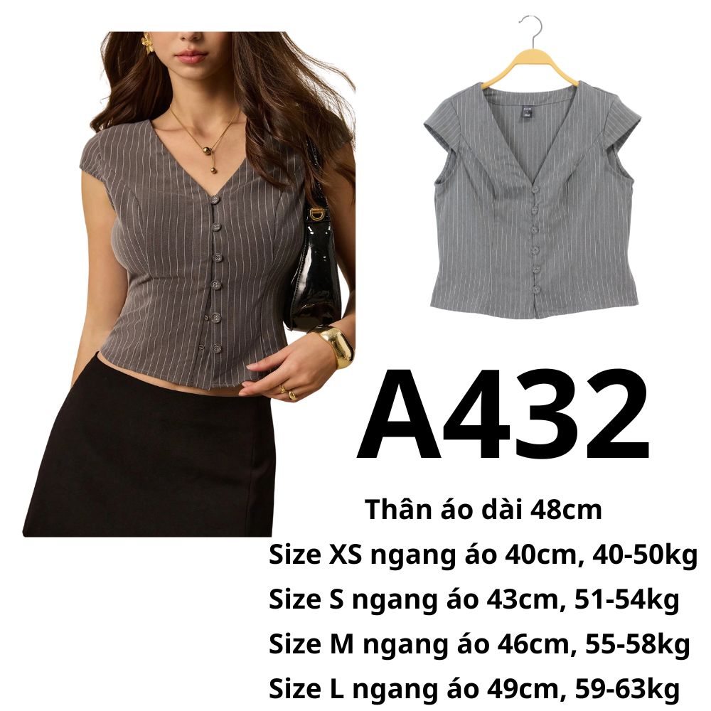 A432 Áo ghi lê kiểu